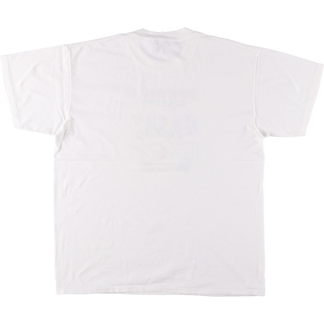 90'S ONEITA Printed T-shirt, Men's XL size, Vintage cotton white type Vintage Second Hand