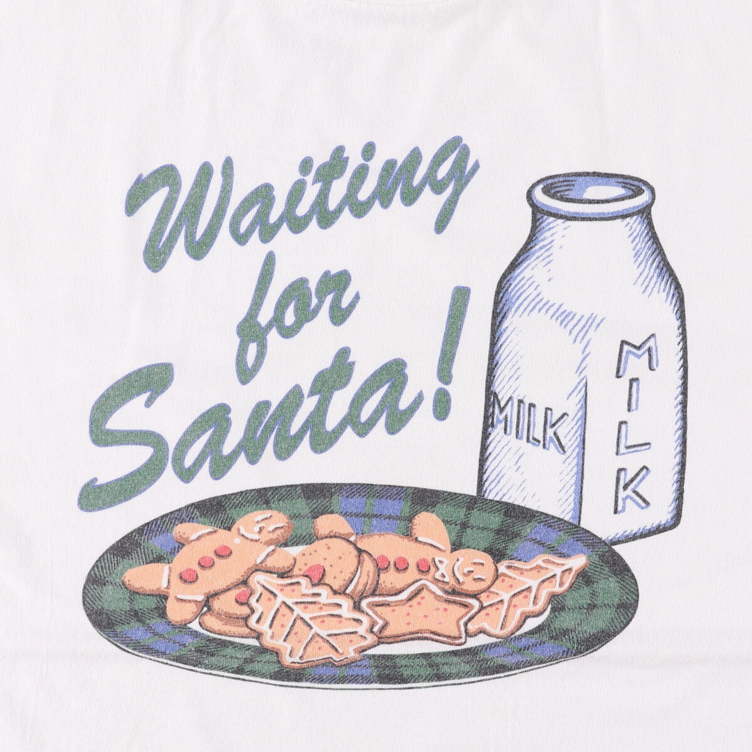 JOE BOXER Printed T-shirt Made in USA Free size cotton white type Vintage Second Hand