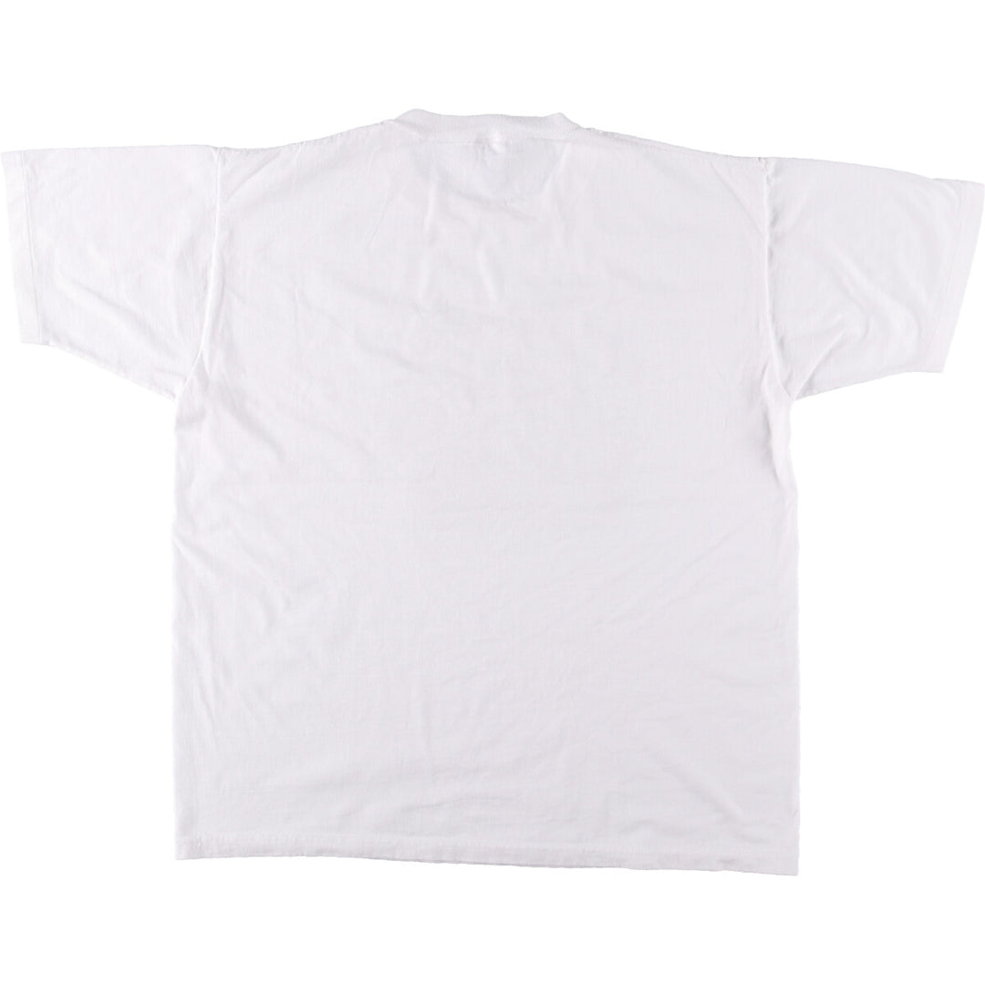 90'S Jerzees Printed T-shirt Made in USA Men's XL Vintage cotton white type Vintage Second Hand