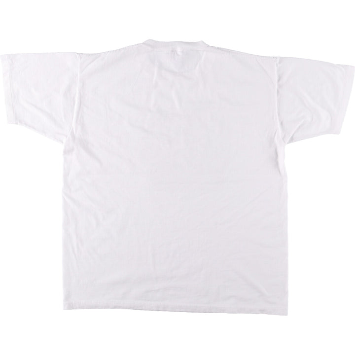 90'S Jerzees Printed T-shirt Made in USA Men's XL Vintage cotton white type Vintage Second Hand
