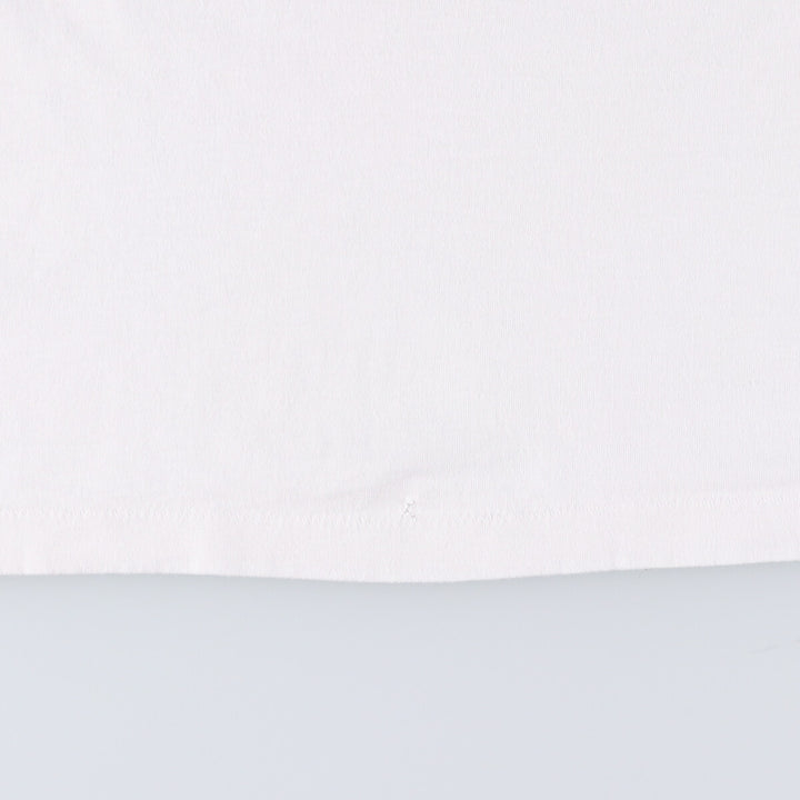 90'S Fruit of the Loom Best Printed T-shirt, Made in USA, Men's L size, Vintage cotton white type Vintage Second Hand