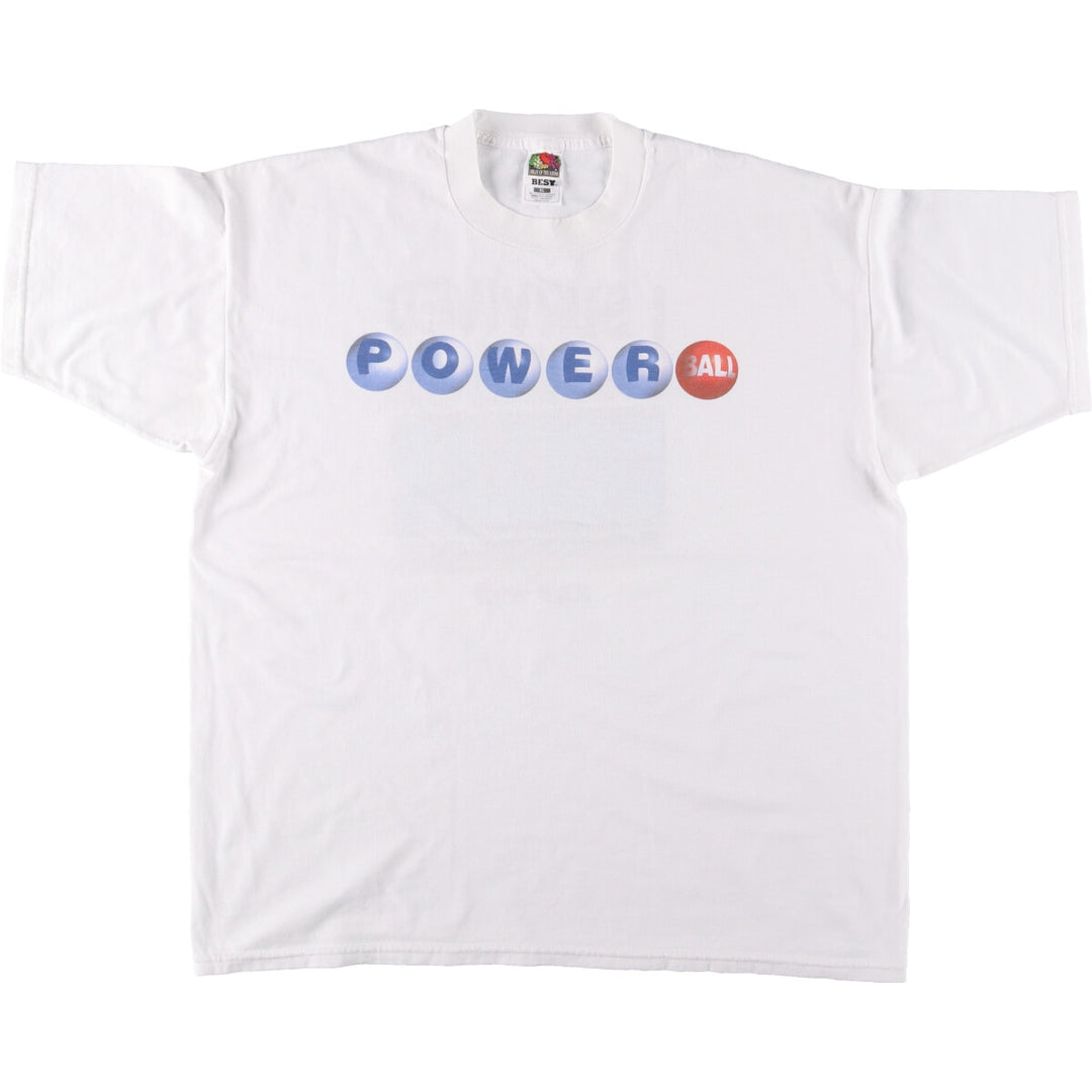 Fruit of the Loom Best Printed T-shirt, Men's XL cotton white type Vintage Second Hand