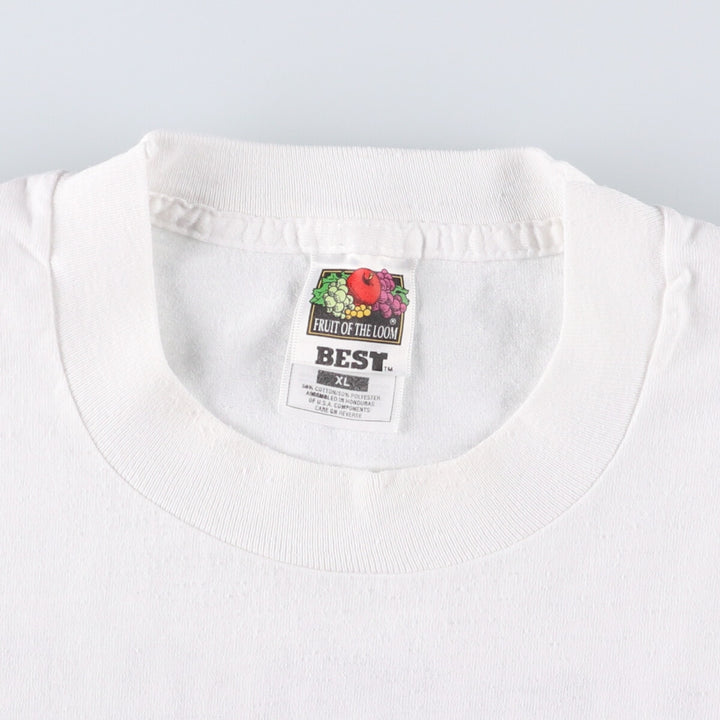 Fruit of the Loom Best Printed T-shirt, Men's XL cotton white type Vintage Second Hand