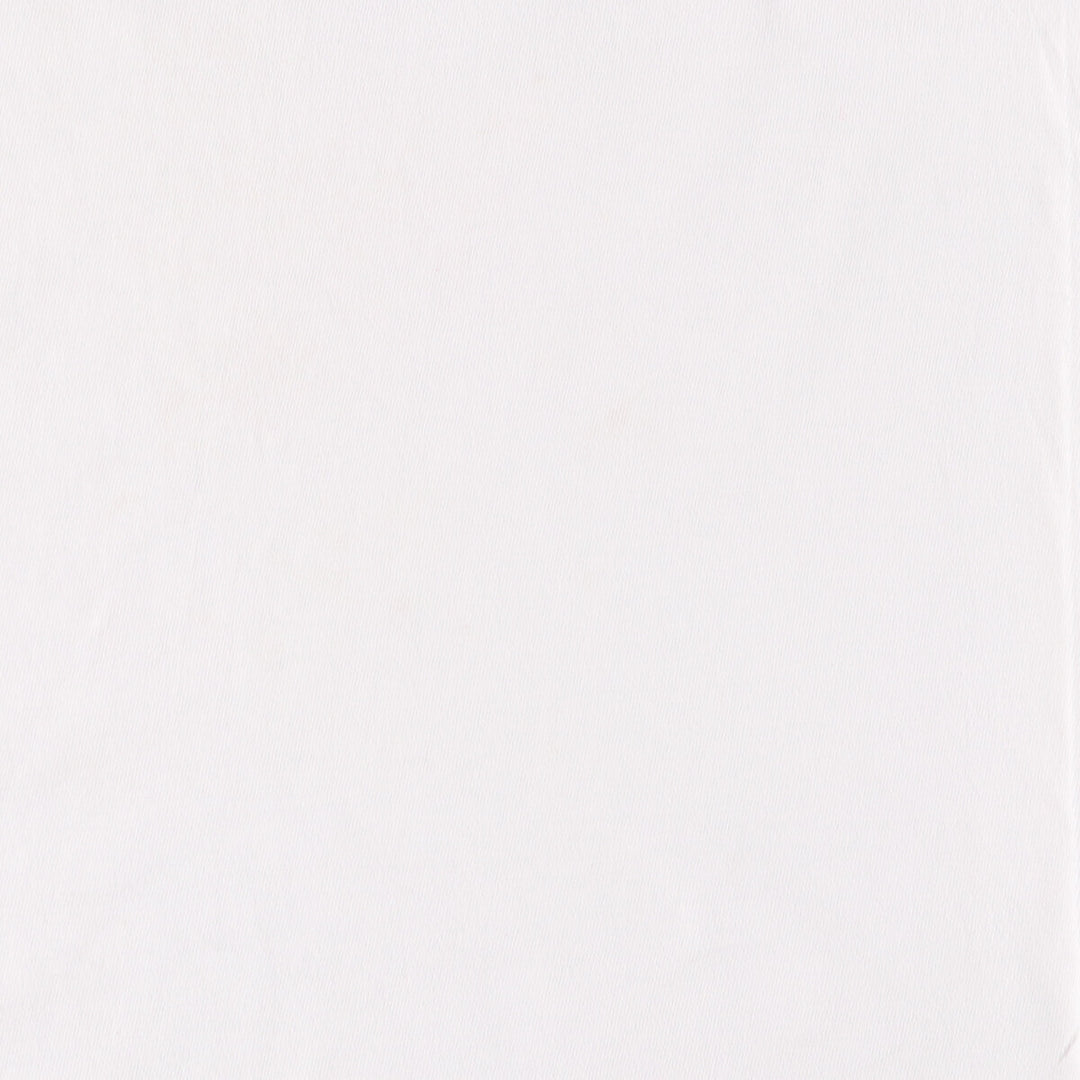 90'S Hanes BEEFY-T back print T-shirt, men's size M, vintage cotton white type Vintage Second Hand