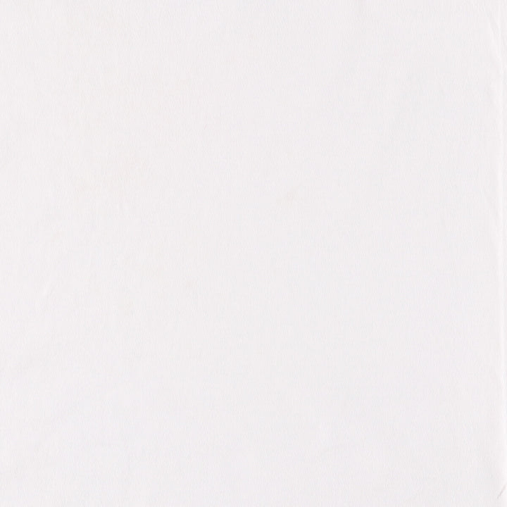 90'S Hanes BEEFY-T back print T-shirt, men's size M, vintage cotton white type Vintage Second Hand