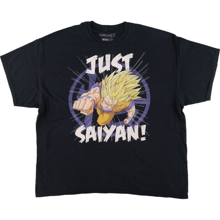 DORAGONBALL Z Dragon Ball Z Son Goku Anime Character Print T-Shirt Men's XXL cotton black type Vintage Second Hand