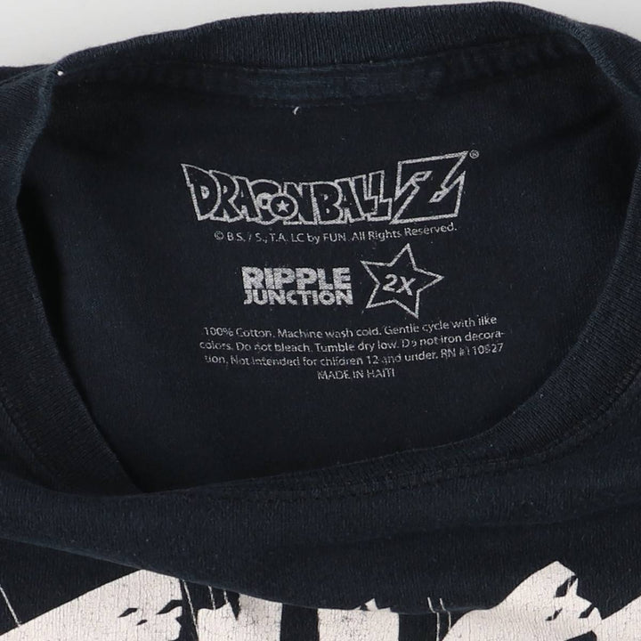 DORAGONBALL Z Dragon Ball Z Son Goku Anime Character Print T-Shirt Men's XXL cotton black type Vintage Second Hand