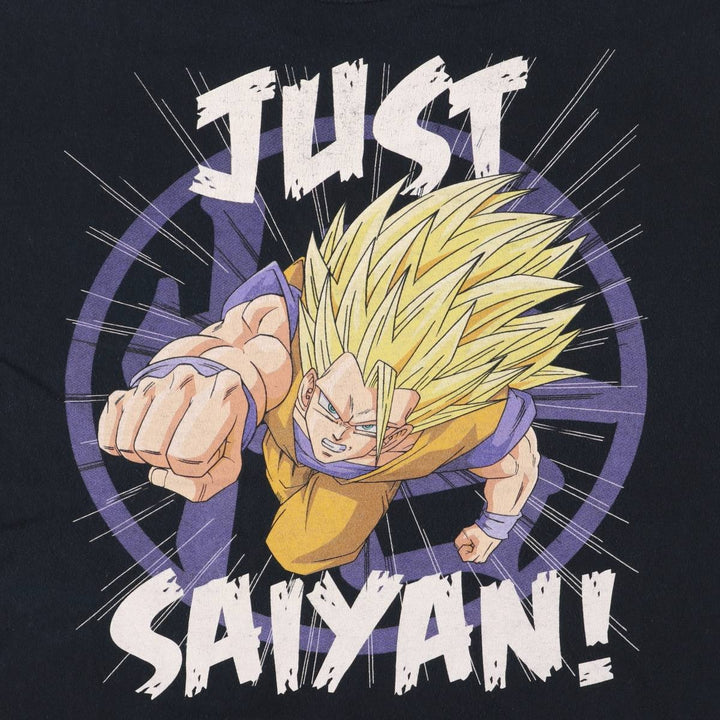 DORAGONBALL Z Dragon Ball Z Son Goku Anime Character Print T-Shirt Men's XXL cotton black type Vintage Second Hand