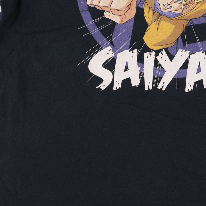 DORAGONBALL Z Dragon Ball Z Son Goku Anime Character Print T-Shirt Men's XXL cotton black type Vintage Second Hand