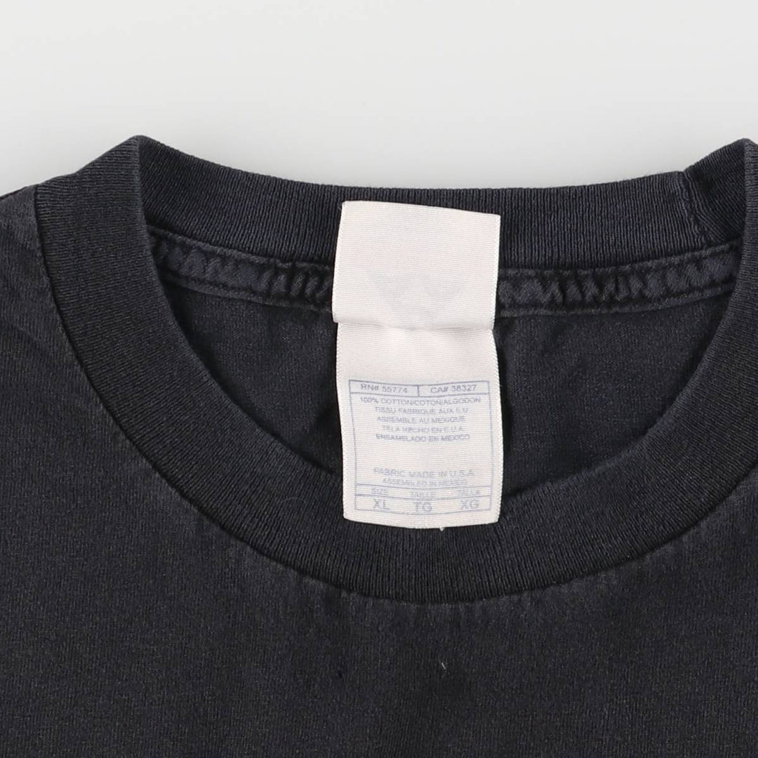 00'S ALSTYLE APPAREL & ACTIVEWEAR SPONGE BOB Spongebob character print T-shirt made in USA, men's XL size cotton black type Vintage Second Hand