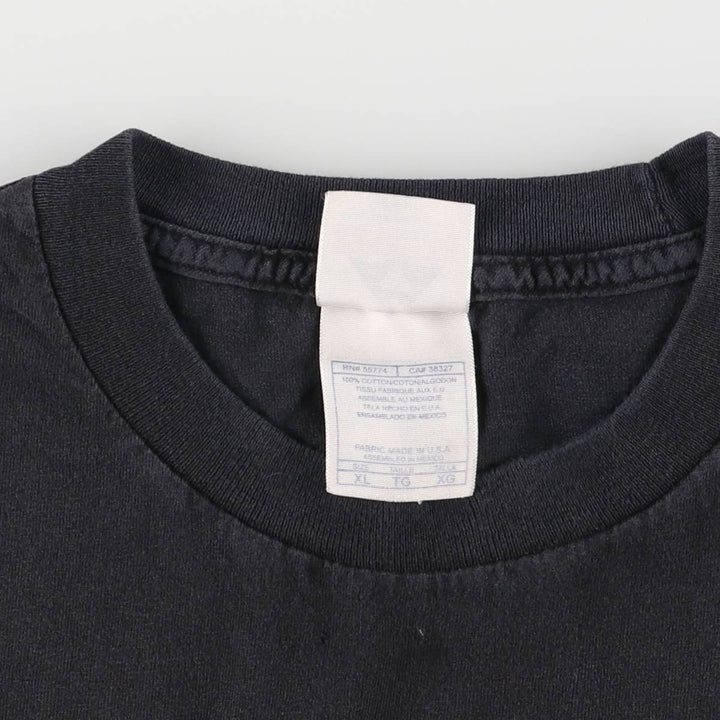 00'S ALSTYLE APPAREL & ACTIVEWEAR SPONGE BOB Spongebob character print T-shirt made in USA, men's XL size cotton black type Vintage Second Hand