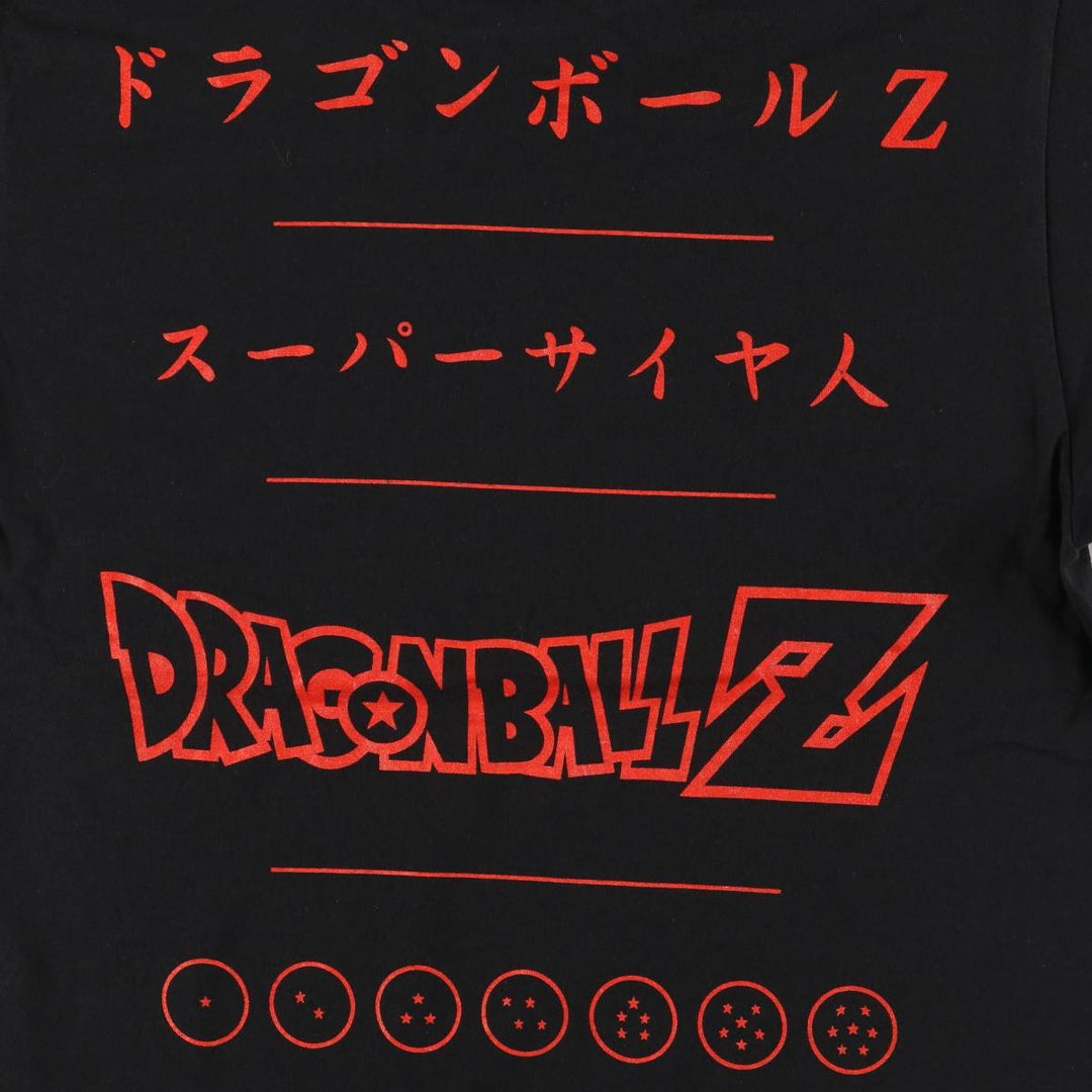 DORAGONBALL Z Dragon Ball Z Anime Character Print T-shirt Men's M size cotton black type Vintage Second Hand