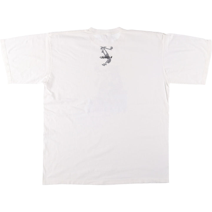 AND 1 Sports Print T-Shirt Made in USA Men's XL cotton white type Vintage Second Hand