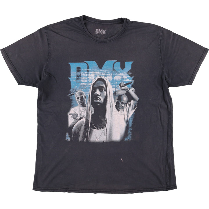 DMX Rap T-shirt, Men's M size cotton black type Vintage Second Hand