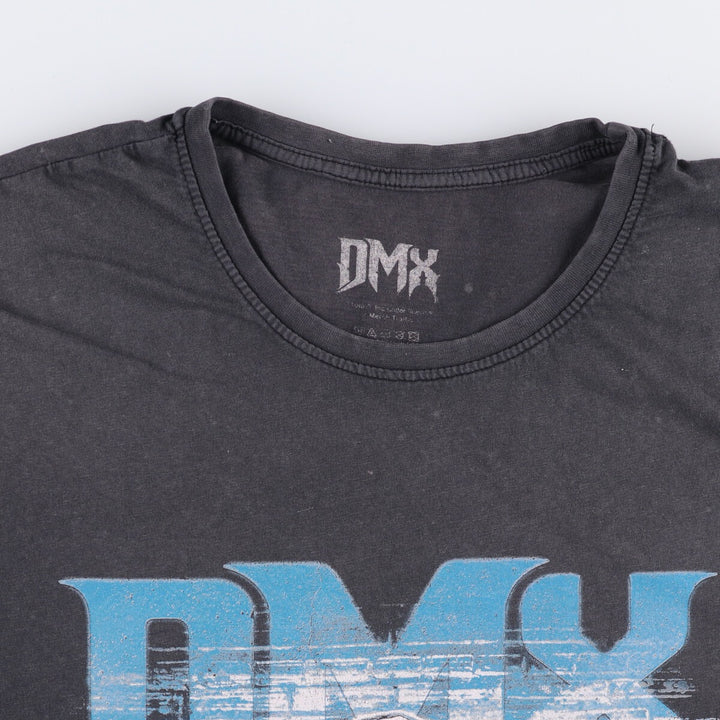 DMX Rap T-shirt, Men's M size cotton black type Vintage Second Hand