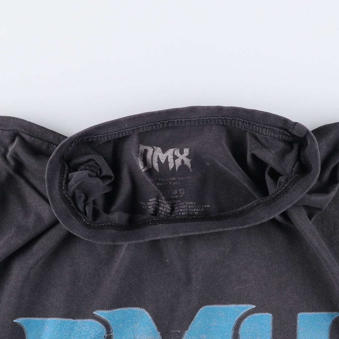 DMX Rap T-shirt, Men's M size cotton black type Vintage Second Hand
