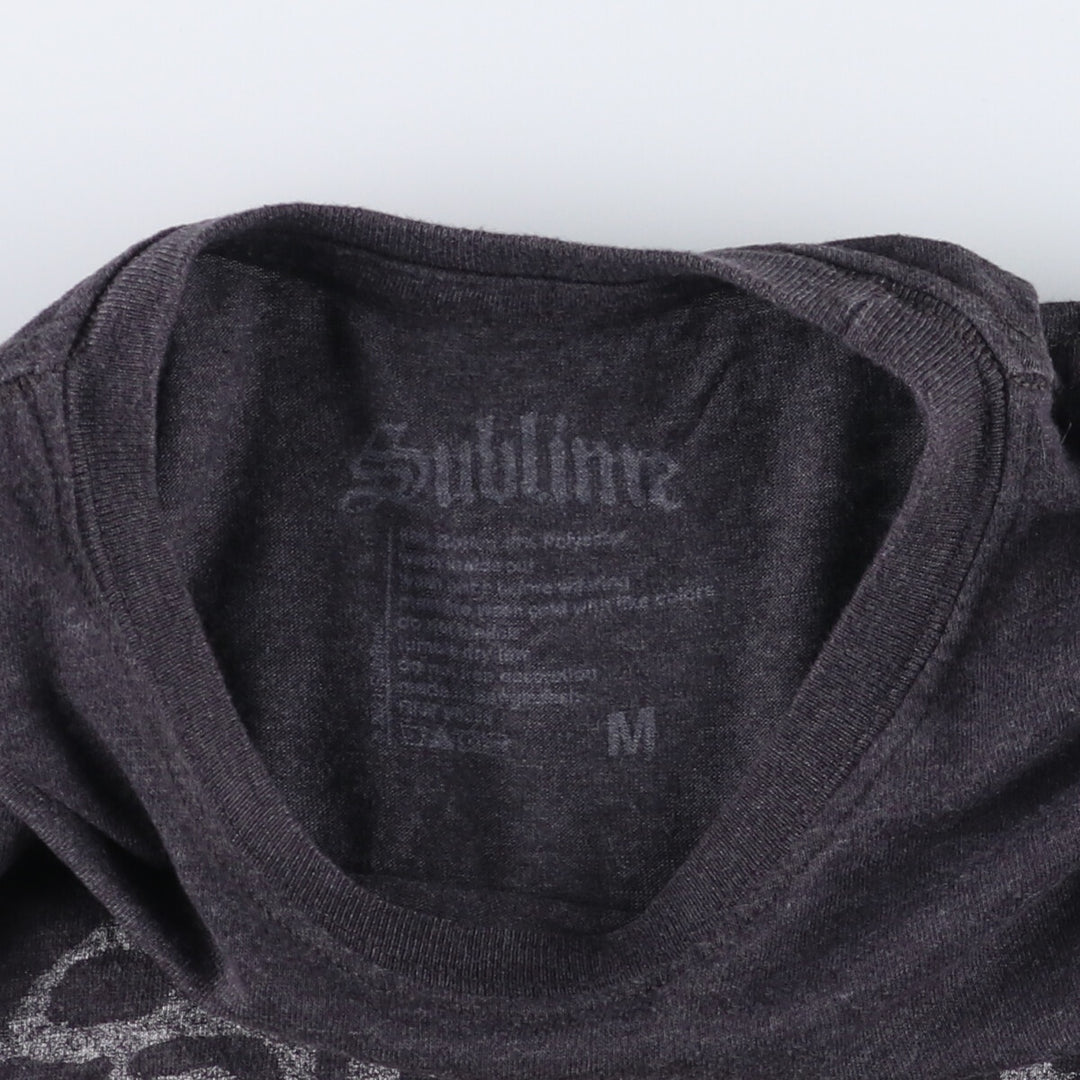 SUBLIME Band T-shirt, Men's M size cotton black type Vintage Second Hand