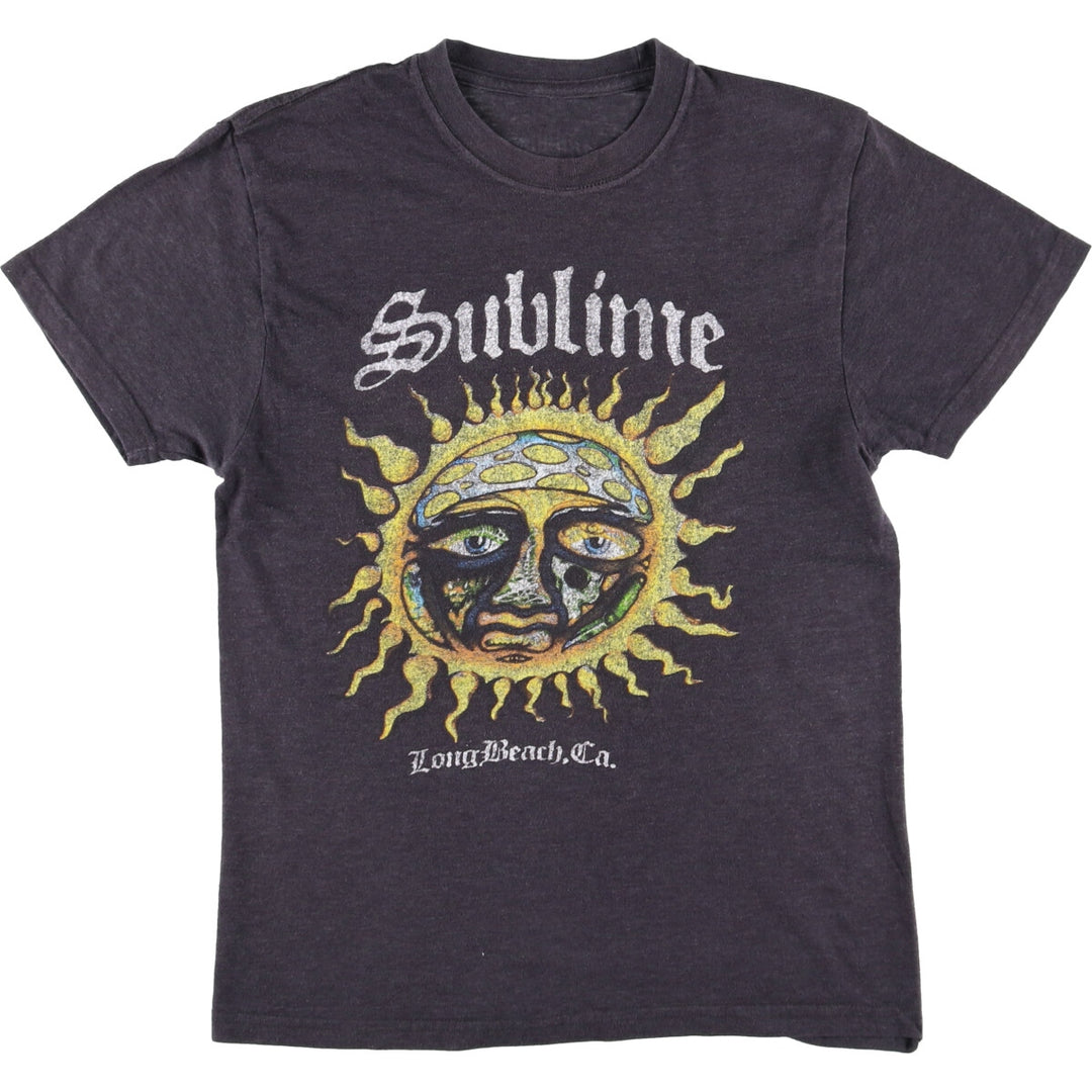SUBLIME Band T-shirt, Men's M size unclear black type Vintage Second Hand