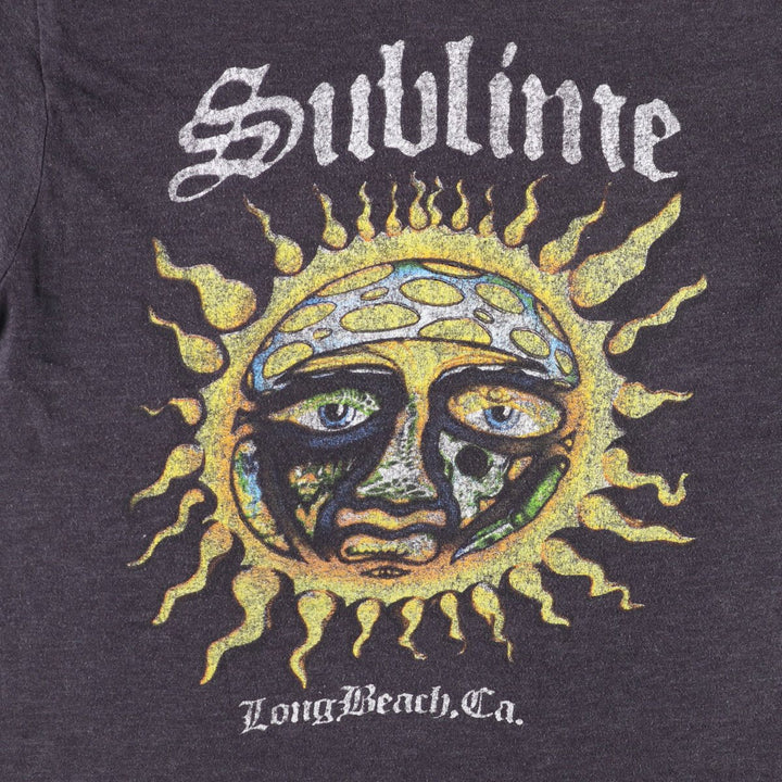 SUBLIME Band T-shirt, Men's M size unclear black type Vintage Second Hand