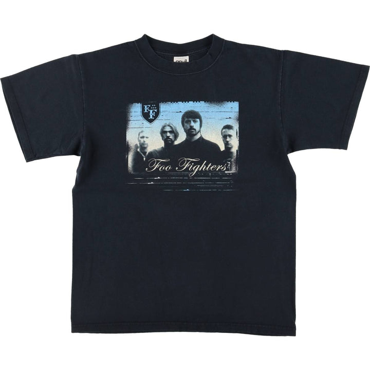 00'S Anvil Foo Fighters Band T-shirt, Men's M size cotton black type Vintage Second Hand