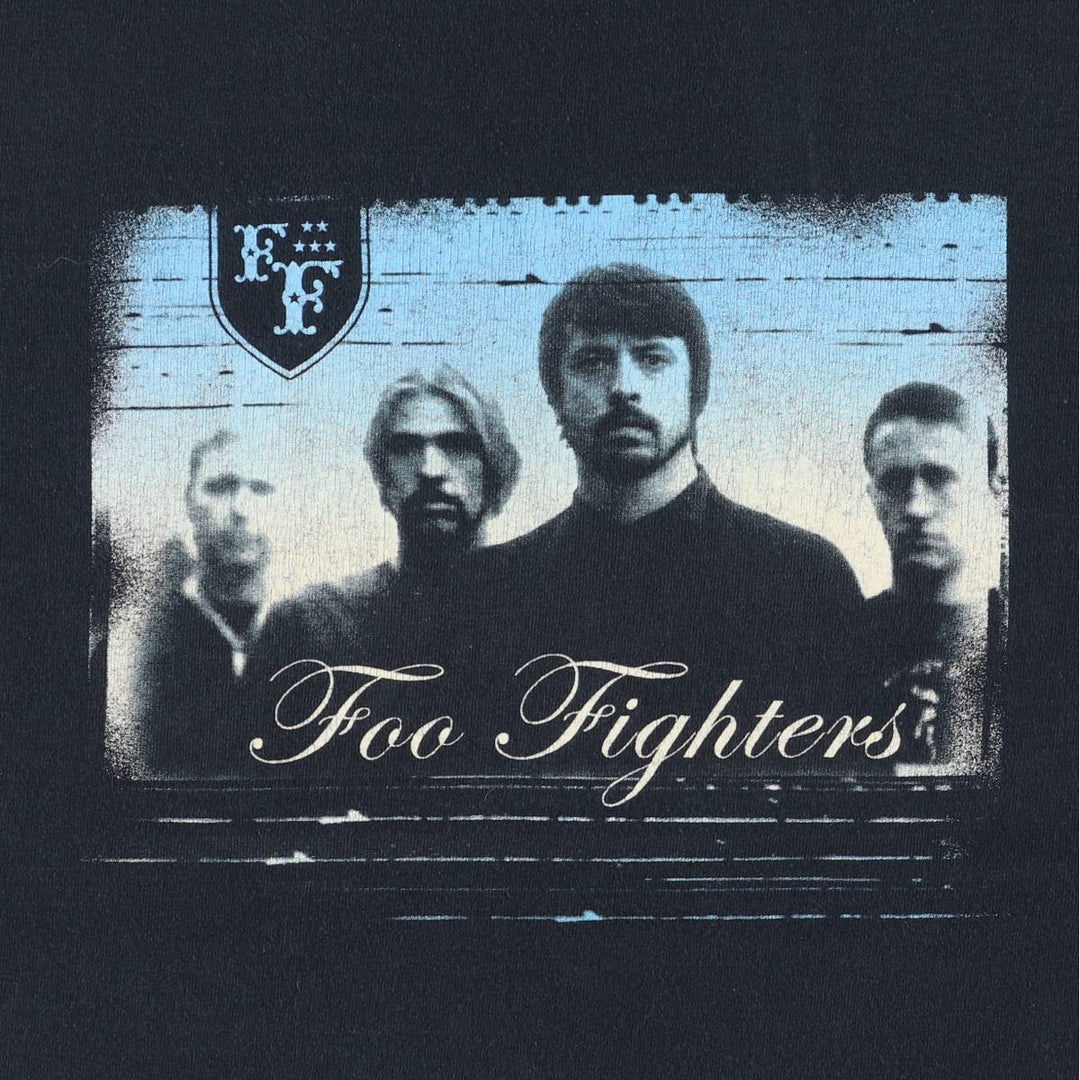 00'S Anvil Foo Fighters Band T-shirt, Men's M size cotton black type Vintage Second Hand