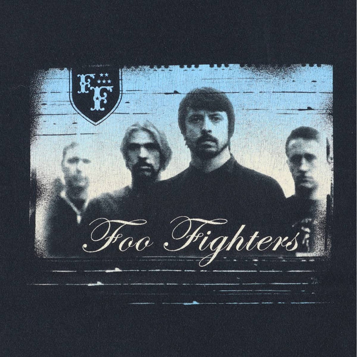 00'S Anvil Foo Fighters Band T-shirt, Men's M size cotton black type Vintage Second Hand