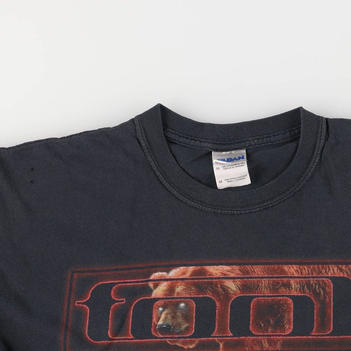 Gildan GILDAN TOOL Band T-shirt, Men's M size cotton black type Vintage Second Hand