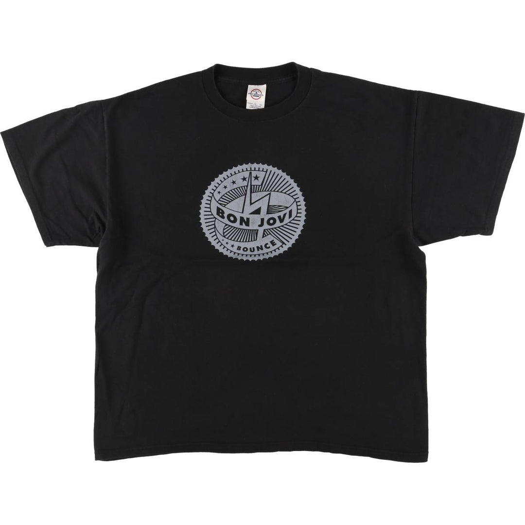 Delta BON JOVI Band T-shirt, Men's XL cotton black type Vintage Second Hand