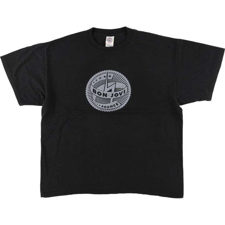 Delta BON JOVI Band T-shirt, Men's XL cotton black type Vintage Second Hand