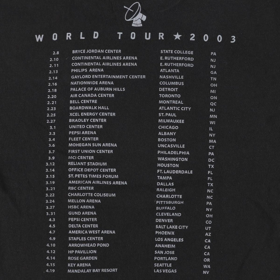 Delta BON JOVI Band T-shirt, Men's XL cotton black type Vintage Second Hand