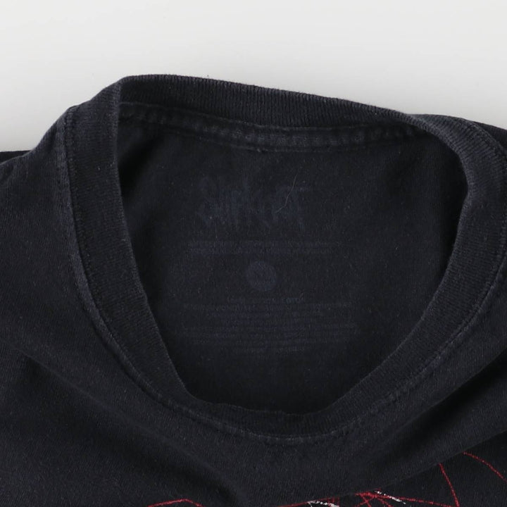 SLIPKNOT Slipknot Band T-shirt Band T Men's XL size cotton black type Vintage Second Hand