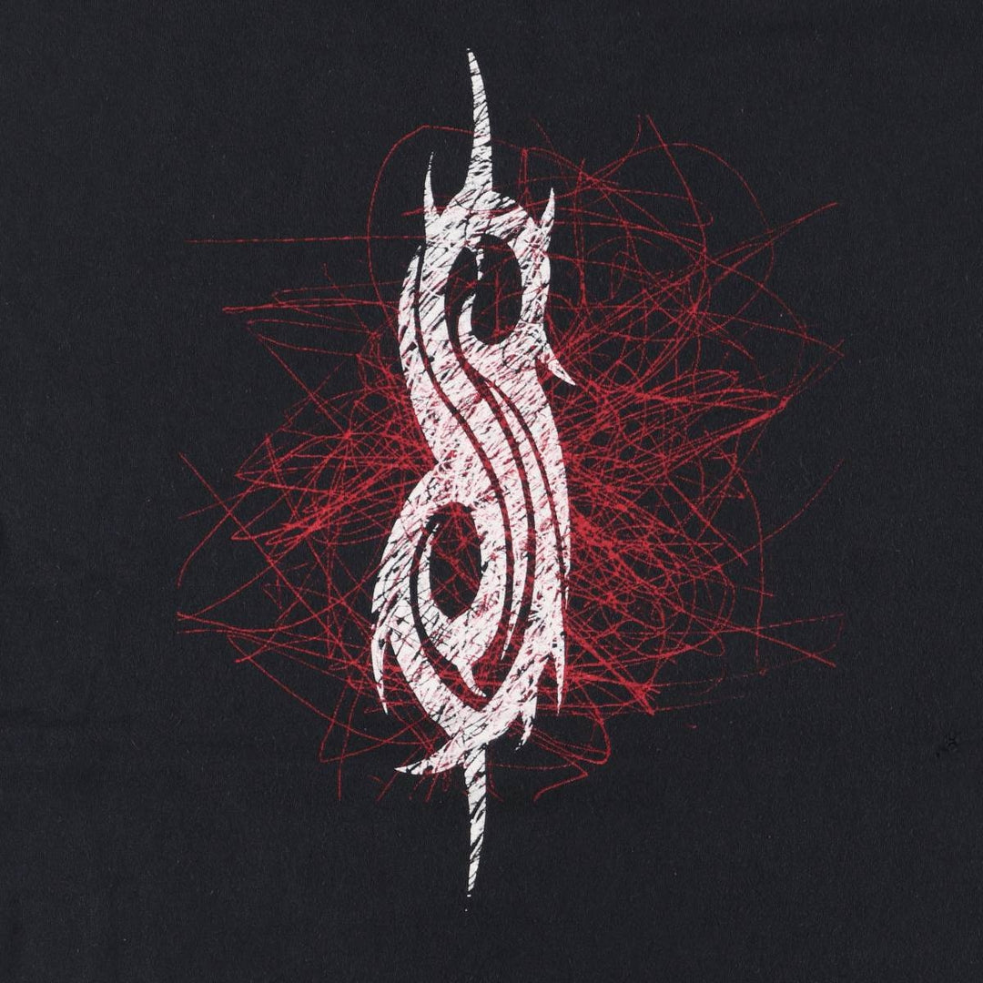 SLIPKNOT Slipknot Band T-shirt Band T Men's XL size cotton black type Vintage Second Hand