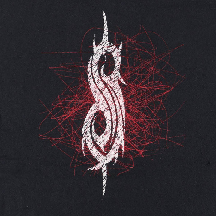 SLIPKNOT Slipknot Band T-shirt Band T Men's XL size cotton black type Vintage Second Hand
