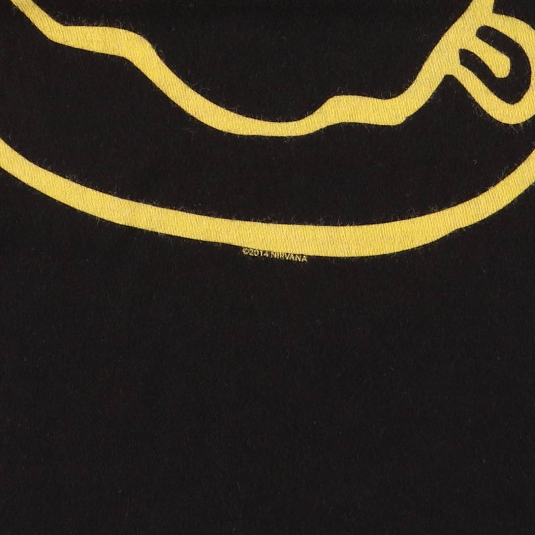TULTEX NIRVANA Nirvana Band T-shirt, Men's M size cotton black type Vintage Second Hand