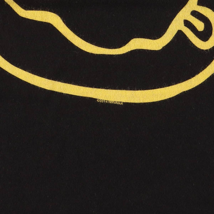 TULTEX NIRVANA Nirvana Band T-shirt, Men's M size cotton black type Vintage Second Hand