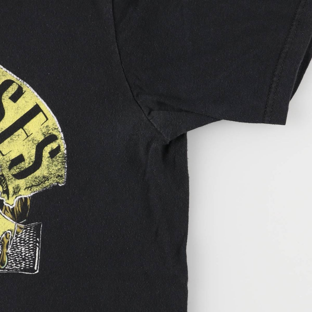 Bravado Guns N' Roses Skull Pattern Band T-shirt, size L for men cotton black type Vintage Second Hand