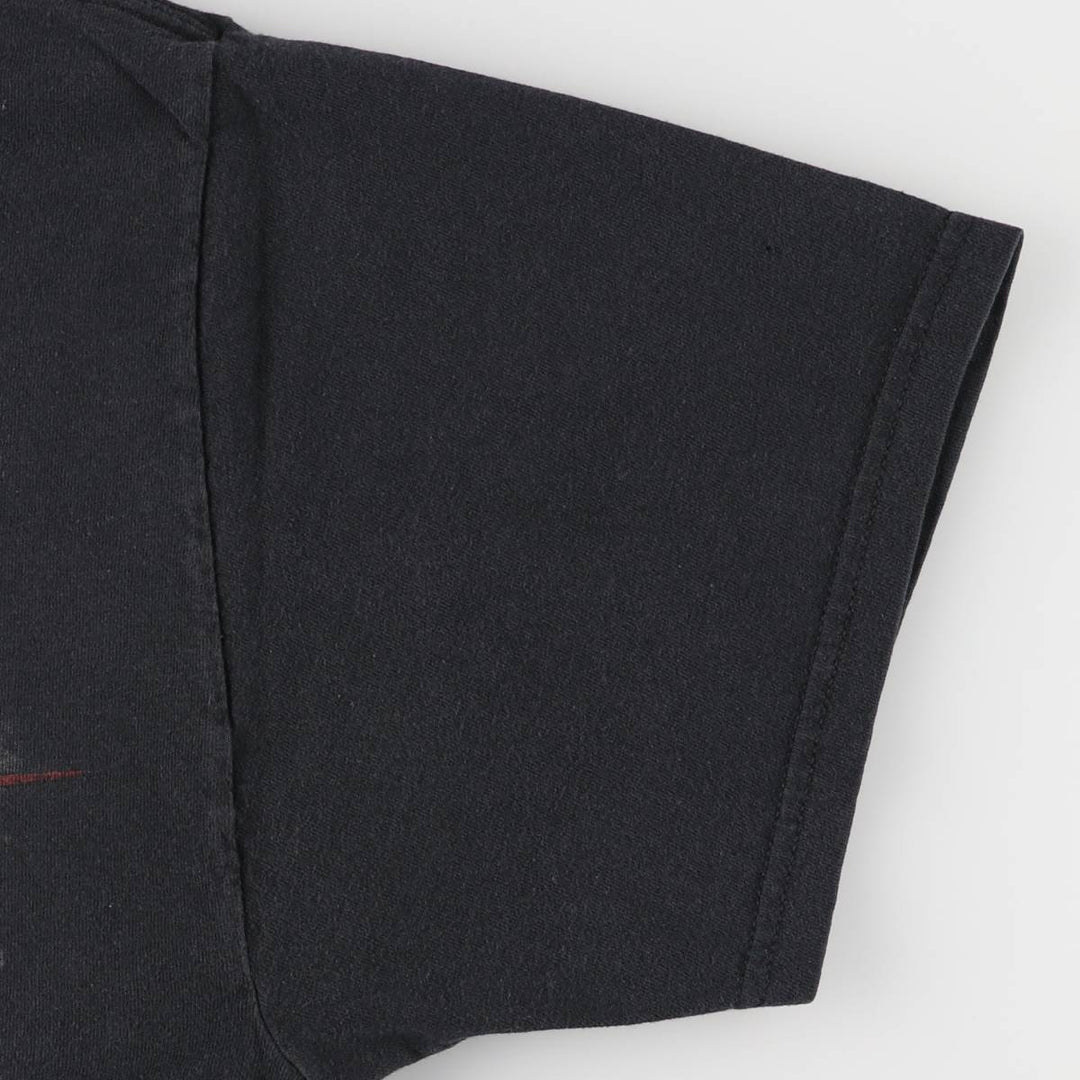 Hanes HANES SLAYER Skull Pattern Band T-shirt, Men's L size cotton black type Vintage Second Hand