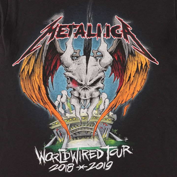 METALLICA Metallica Band T-shirt Band T Men's M size cotton black type Vintage Second Hand