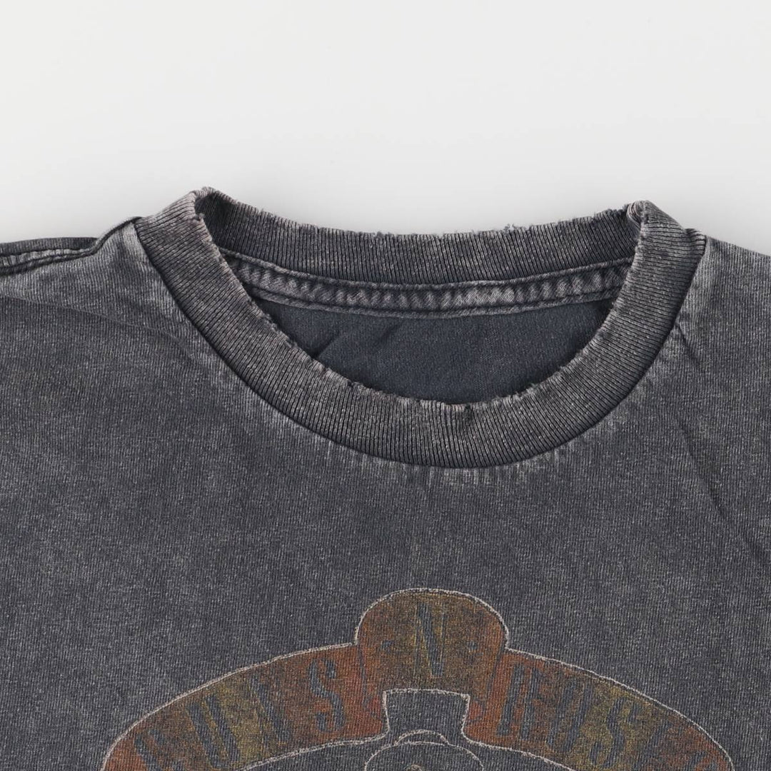 Bravado Guns N' Roses Skull Pattern Band T-shirt, size S for men unclear black type Vintage Second Hand