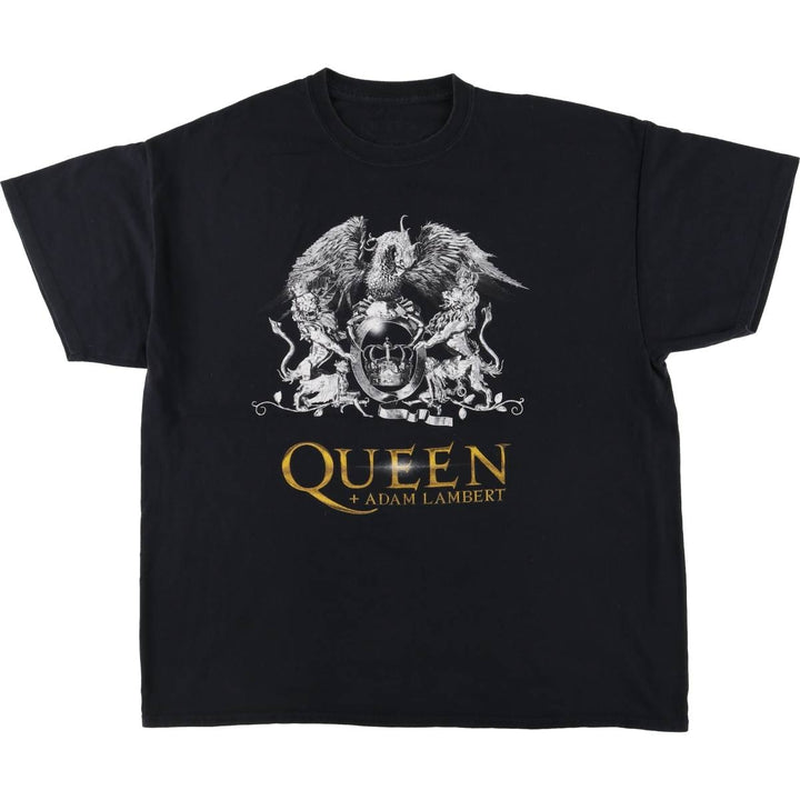 QUEEN Band T-shirt, Men's XL size cotton black type Vintage Second Hand
