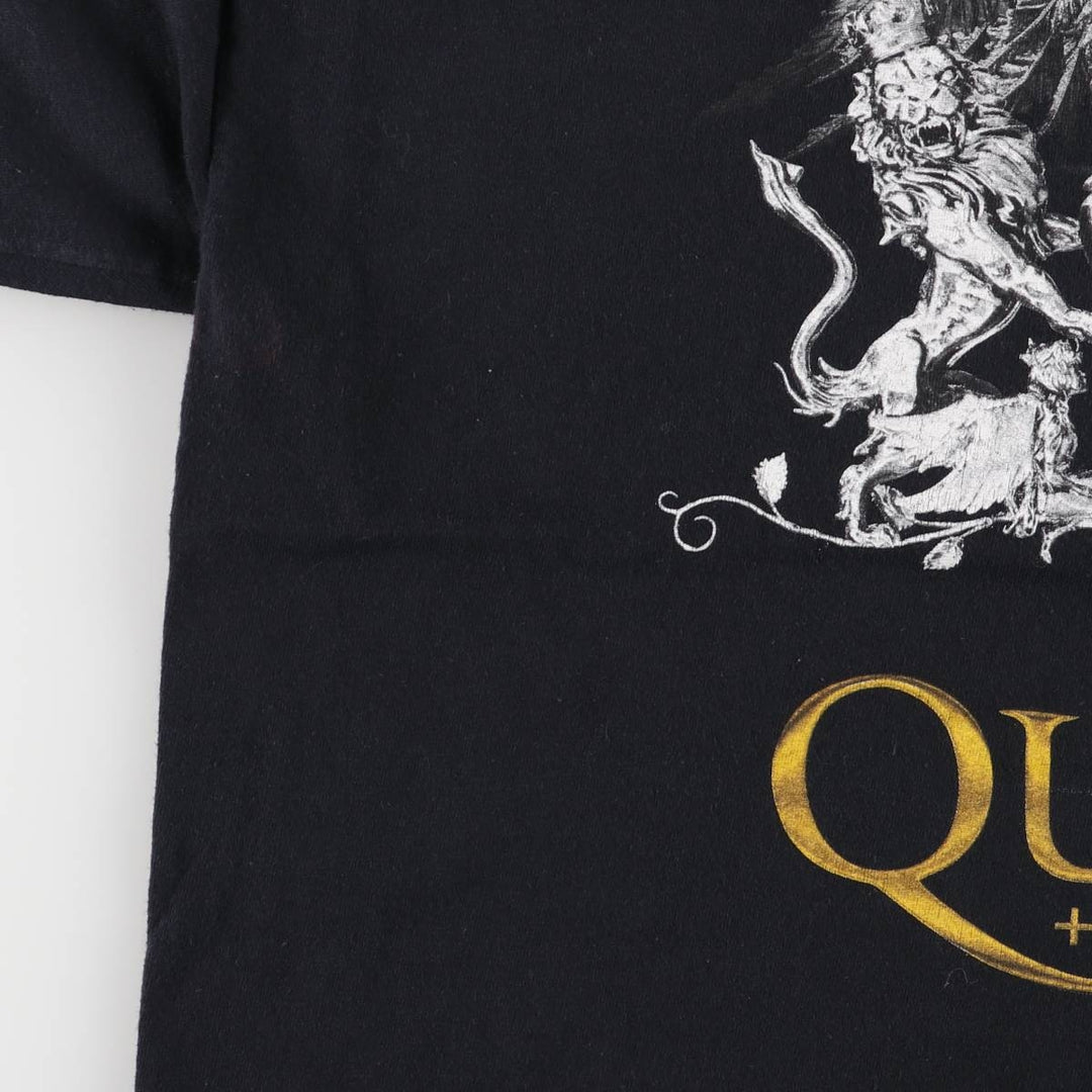QUEEN Band T-shirt, Men's XL size cotton black type Vintage Second Hand