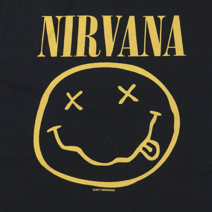 Gildan GILDAN NIRVANA Nirvana Band T-shirt cotton black type Vintage Second Hand