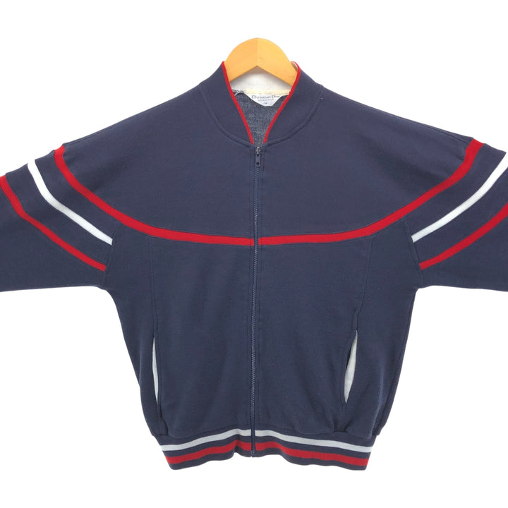 Christian Dior MONSIEUR full zip sweatshirt, men's size M acrylic navy blue type Vintage Second Hand