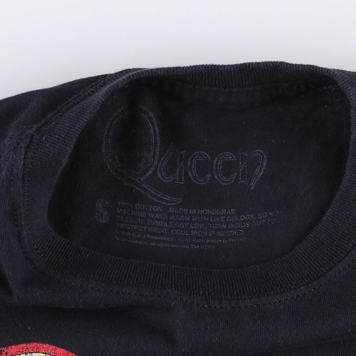 QUEEN Band T-shirt, Men's S size cotton black type Vintage Second Hand