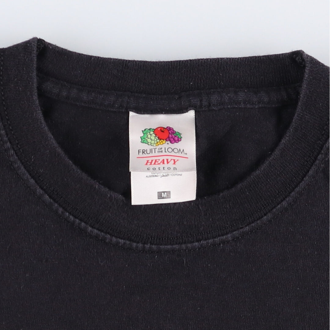 Fruit of the Loom FRUIT OF THE LOOM SLAYER Band T-shirt, Men's M size cotton black type Vintage Second Hand