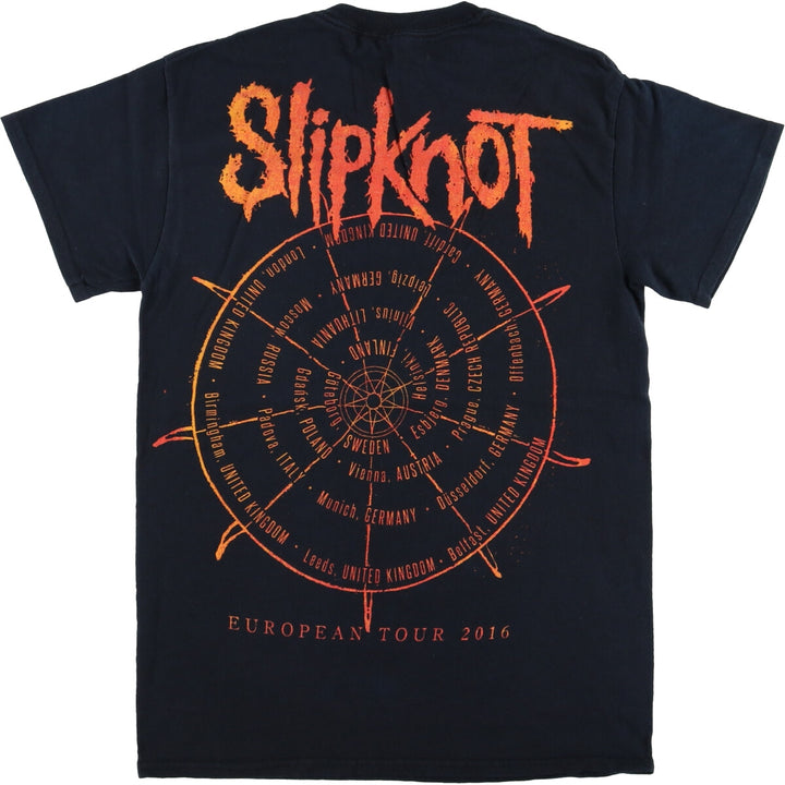 Gildan SLIPKNOT Band T-shirt, Men's S size cotton black type Vintage Second Hand