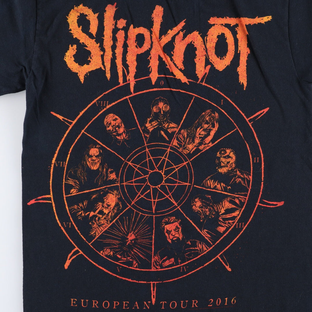 Gildan SLIPKNOT Band T-shirt, Men's S size cotton black type Vintage Second Hand