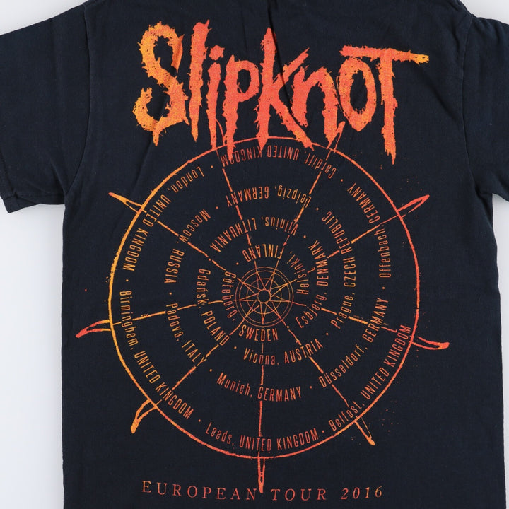 Gildan SLIPKNOT Band T-shirt, Men's S size cotton black type Vintage Second Hand