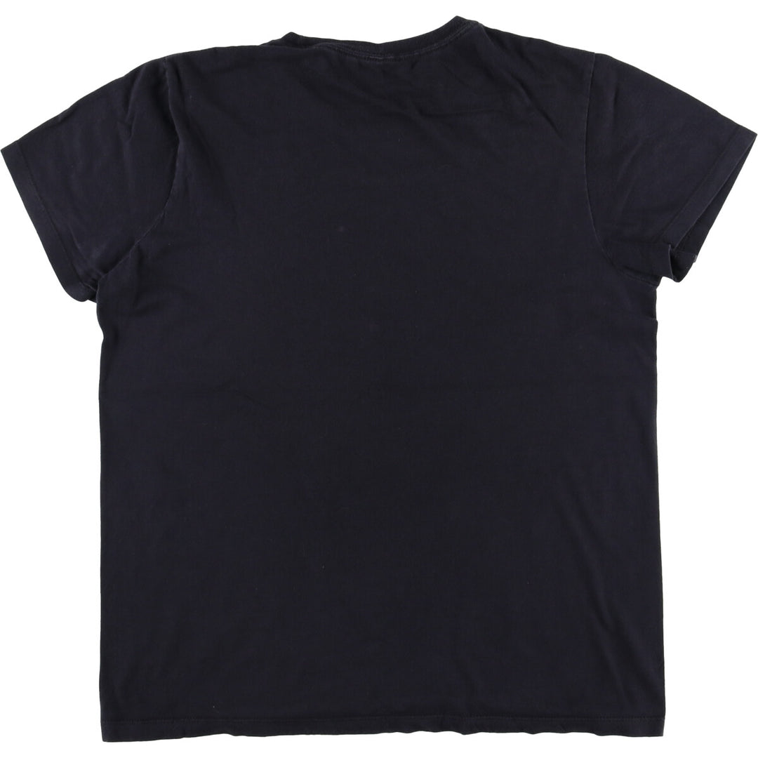 METALLICA Snake Pattern Python Pattern Band T-Shirt Band Tee Men's L size cotton black type Vintage Second Hand