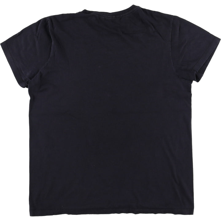 METALLICA Snake Pattern Python Pattern Band T-Shirt Band Tee Men's L size cotton black type Vintage Second Hand